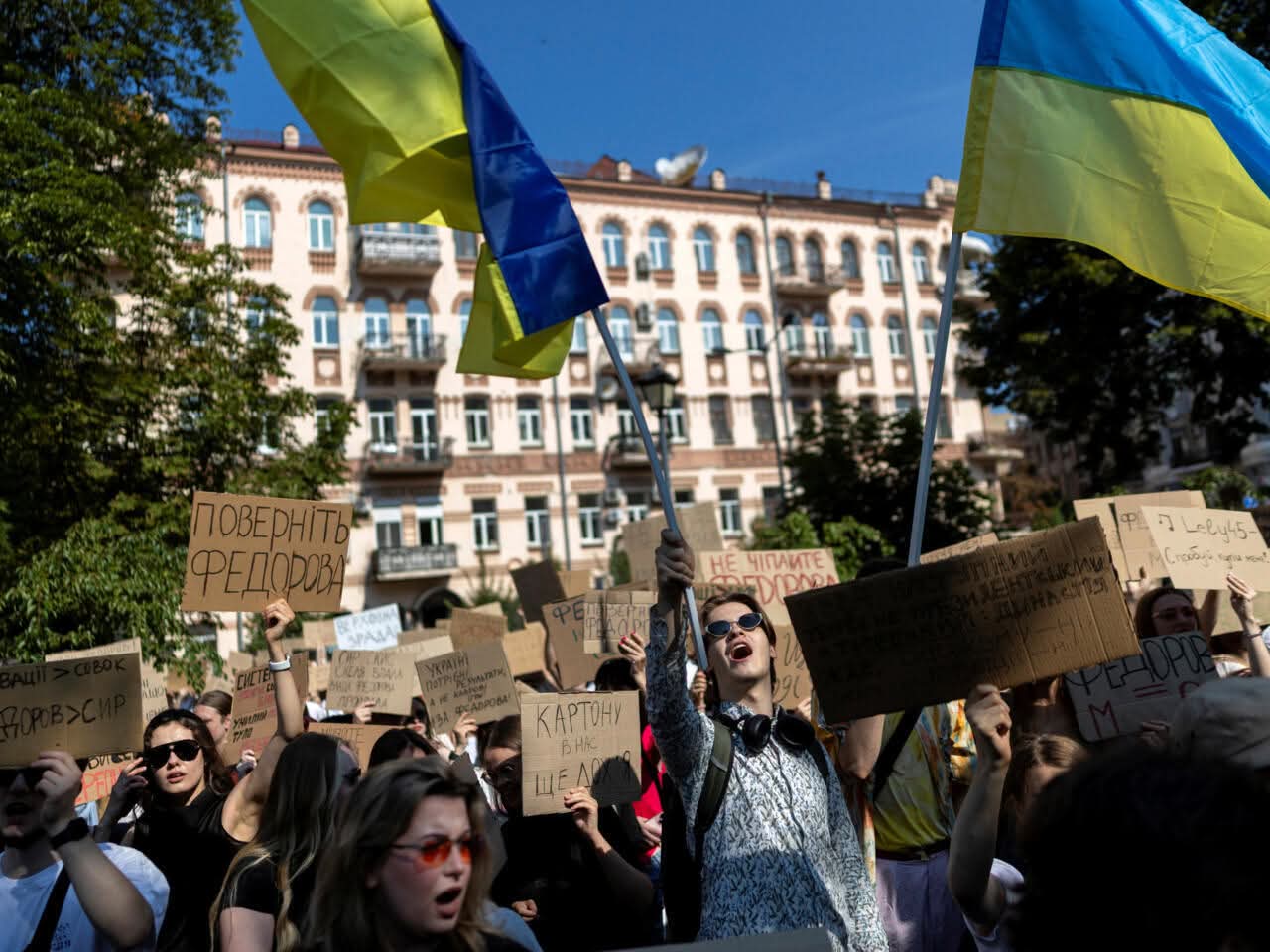 Организованные протесты в Украине 2026. Протесты Украина